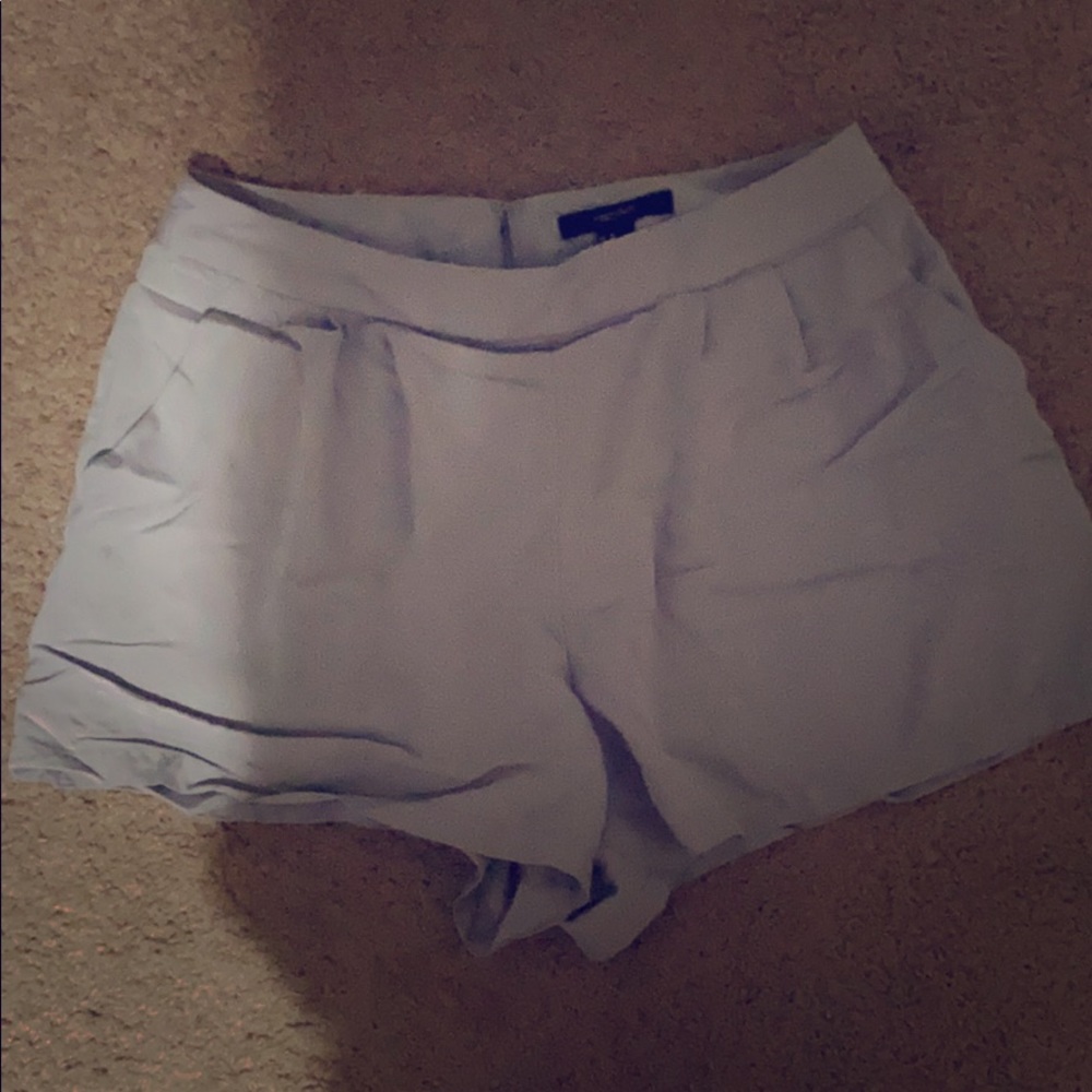 Pleated high waisted dress shorts